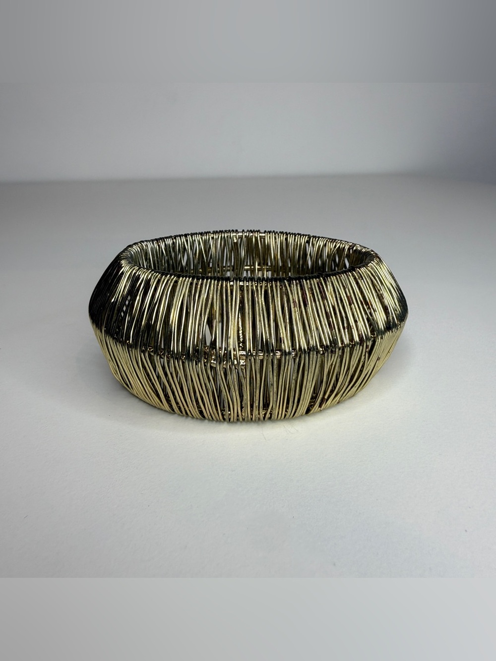 Gold wired bangle